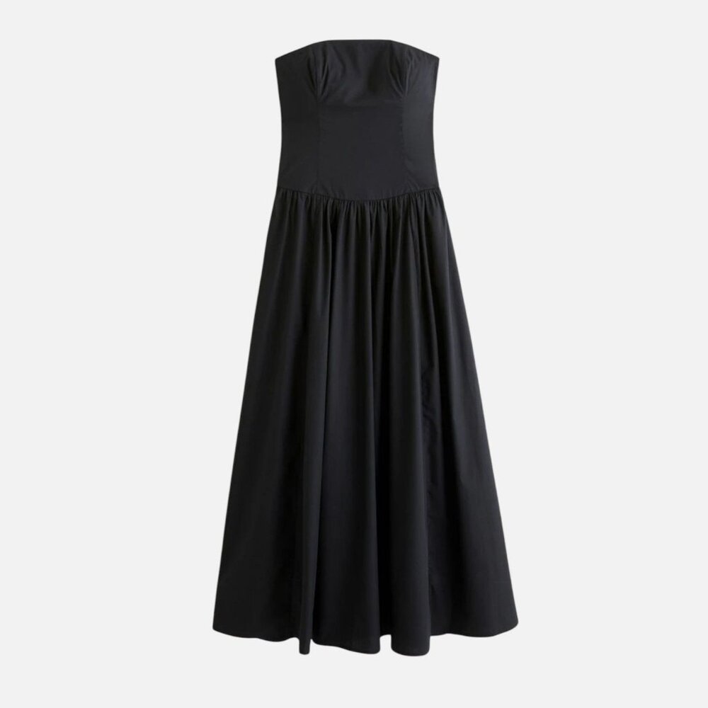Abercrombie & Fitch Black Strapless Dress
